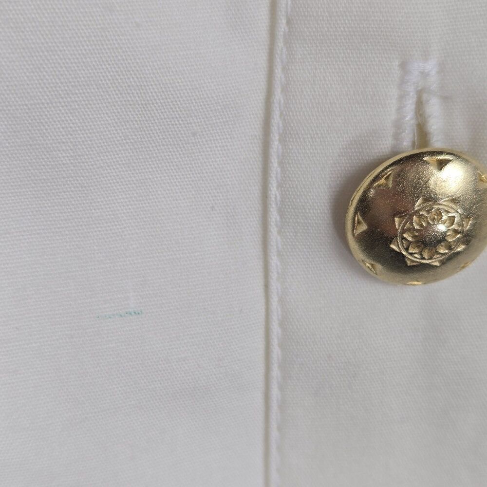 Vintage Silver Mesa Size Medium Embroidered Studded Button Up Western Shirt - Picture 8 of 9
